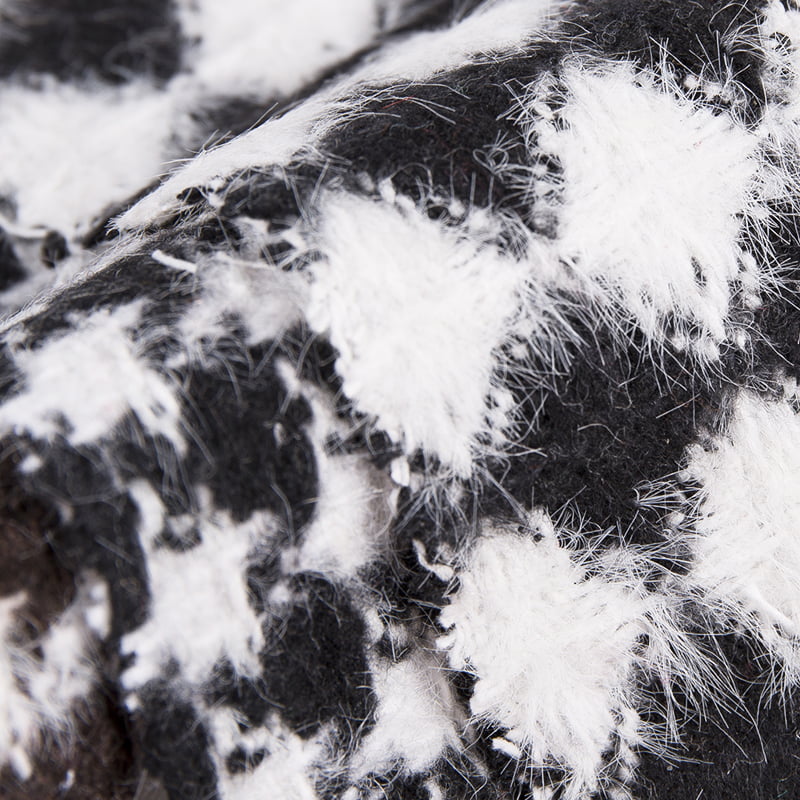 긴 머리 다이아몬드 물떼새 격자 트위드 원단 2230/2229/2228