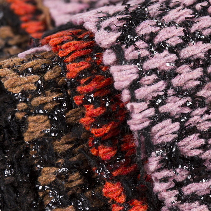 팬시얀 다이아몬드 체크 트위드 원단 2504