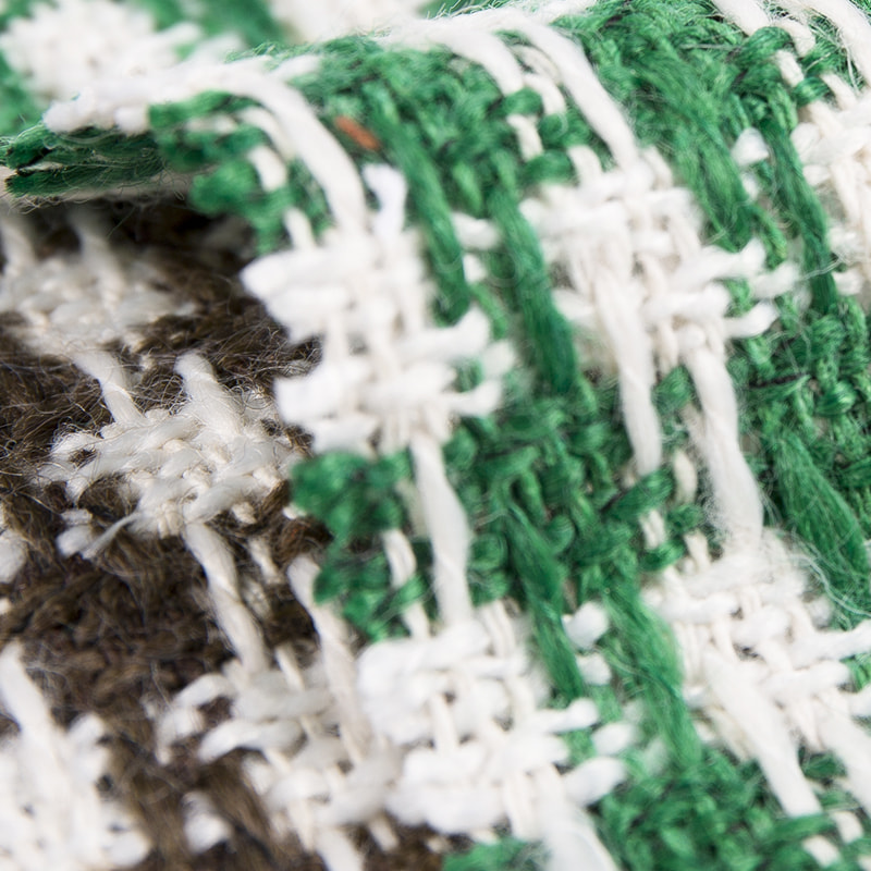 비시 30% 울 70% 화학섬유 트위드 원단 2539