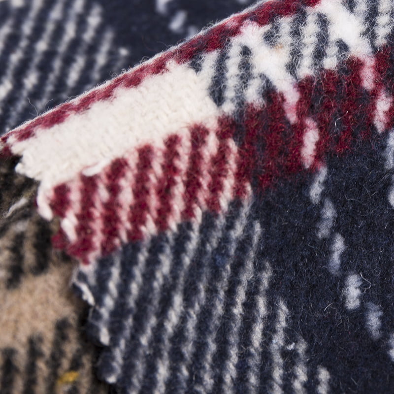 타탄 체크 무늬 학교 의류 울 화학 섬유 트위드 원단 2569