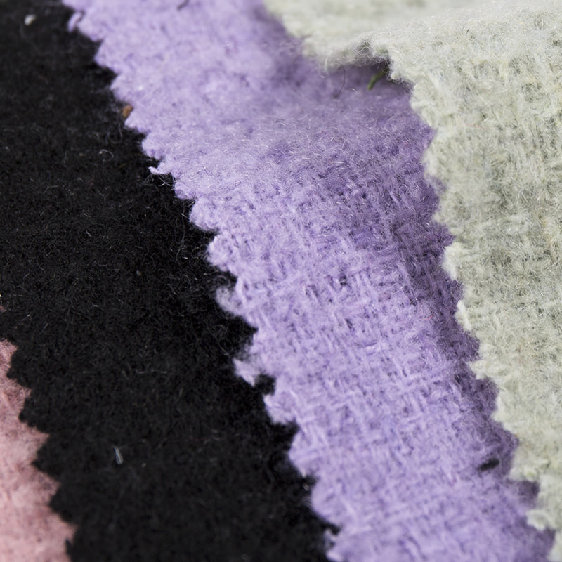 새로운 패션 브러시 플러시 울 트위드 원단 2816