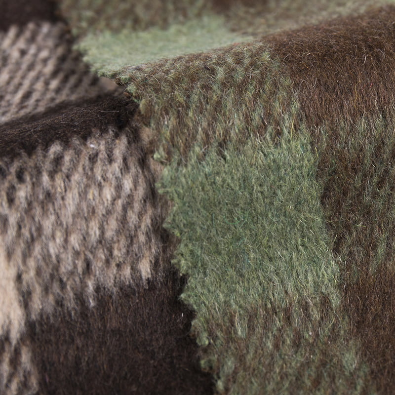 타탄 체크 무늬 윈도우페인 트윌 10% 울 90% 폴리에스터 트위드 원단 2831