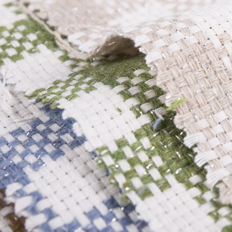 비시 슬리버 화학 섬유 트위드 원단 2965