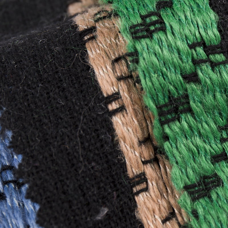 양각 청키 스트라이프 자카드 트위드 원단 3100