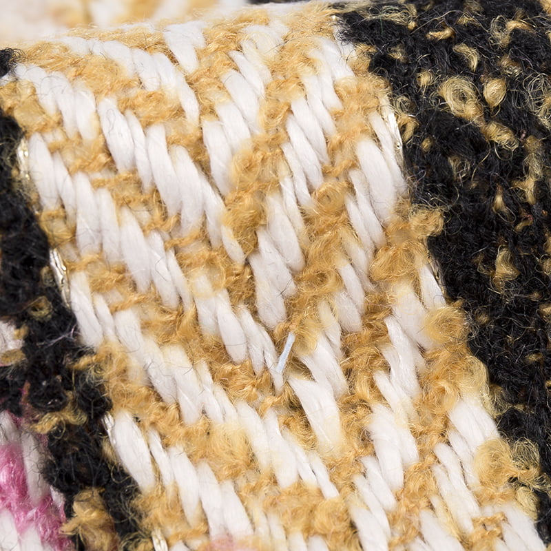 자카드 두꺼운 헤링본 울 트위드 원단 3120