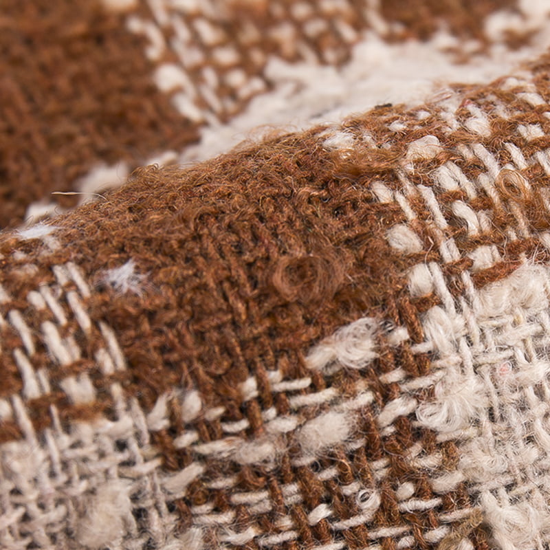 루프얀 10% 울 90% 화학섬유 윈도우페인 트위드 원단 3276