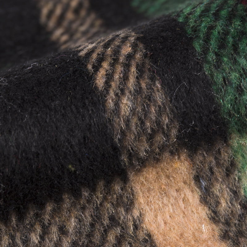 체크 무늬 헤링본 체크 자카드 울 트위드 원단 3294