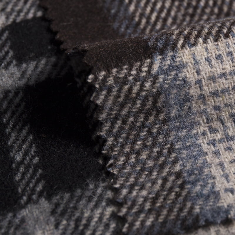 의류 3540을 위한 능직 격자 무늬 울 폴리에스테르 혼합 자카드 직물