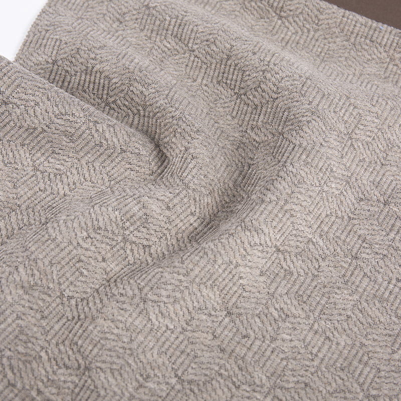 의류 AW23024를 위한 돋을새김된 입방체에 의하여 뜨개질을 하는 자카드 직물 폴리에스테 비스코스 스판덱스 운동복 직물