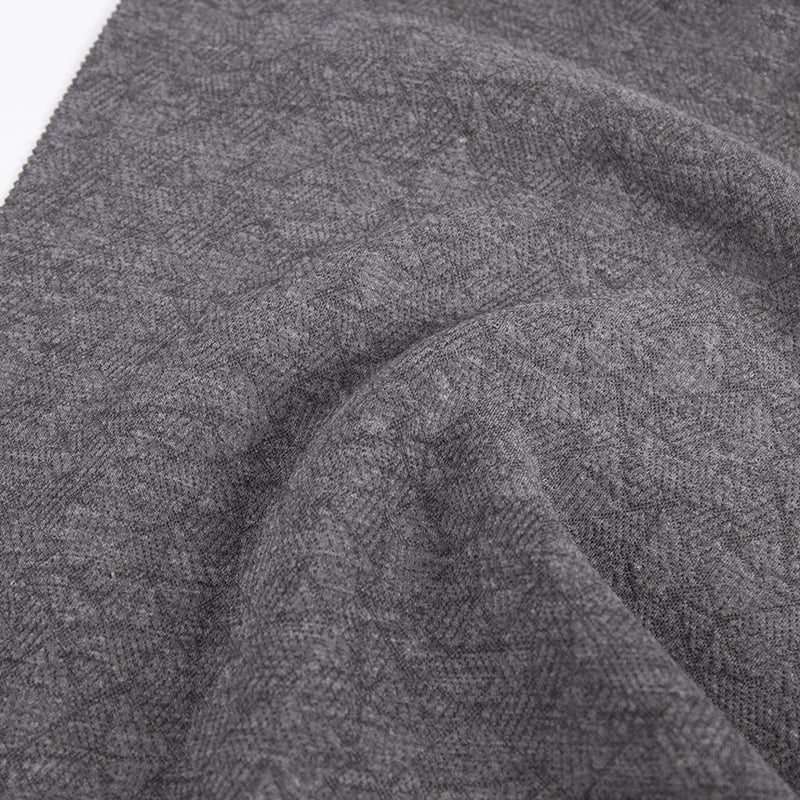 의류 AW23026를 위한 돋을새김된 풍차에 의하여 뜨개질을 하는 자카드 직물 폴리에스테 비스코스 스판덱스 운동복 직물