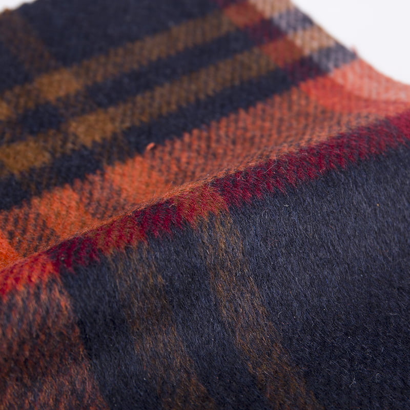 짠 타탄 격자 무늬 울 폴리 에스터 직물 SH2401