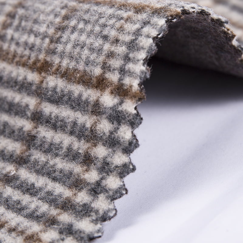 우븐 글렌 체크 무늬 헤비 웨이트 울 원단 SH2408