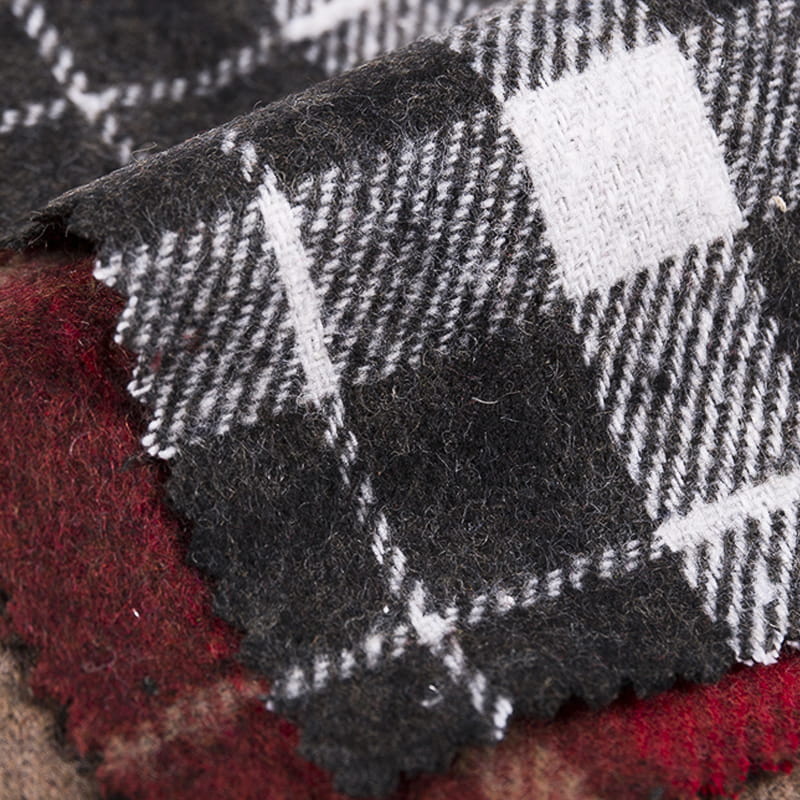 셔츠 3547에 대한 빨간색 새로운 디자인 격자 무늬 능직 트위드 원단